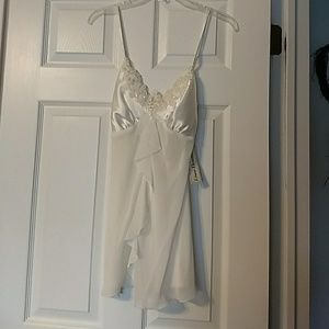 NWT Lingerie cream small 2 piece set